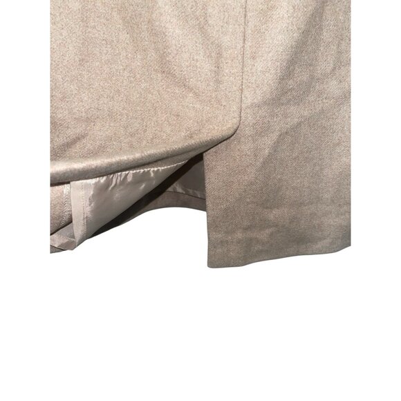 J CREW Women's Size 0 Pencil Skirt in Double-Serge Wool Blend Beige/Tan - Picture 4 of 11